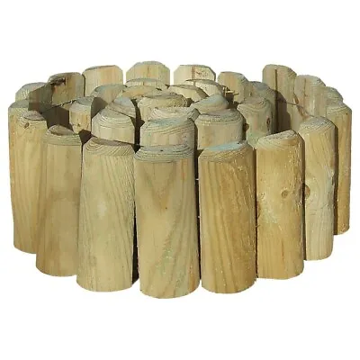 Garden Lawn Edging-Log Roll 1.8m X 15cm Ideal For Border Edges Flower Beds Paths • £9.75