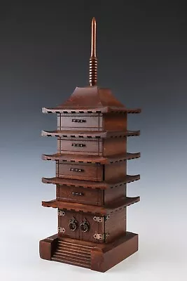 $348.98 • Buy Japanese Vintage Wooden Five Storied Pagoda -accessory Case- Simple Type