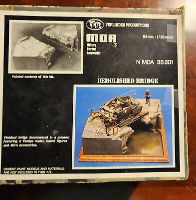 1/35 Verlinden Demolished Bridge #mda35201 New Diorama Plaster Building Kit • $65