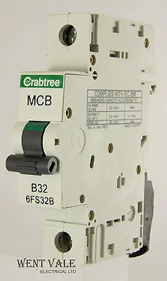 £9.95 • Buy Crabtree Loadstar - 6FS32B - 32a Type B Single Pole MCB Used