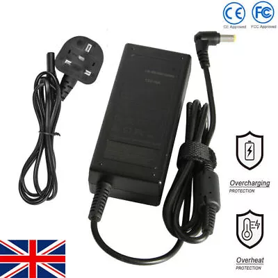 12 Volt 5 Amp (12V 5A) 60W AC Adapter Charger Power Supply Cord FOR LCD Monitors • £11.49