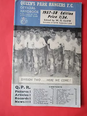 Queens Park Rangers-Official Handbook 1957-58 • £1.20