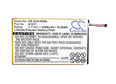 BATTERIE 4500mAh Type A1311 KT.0010M.004 For Acer A1-830 Iconia Tab 8 • $77.24