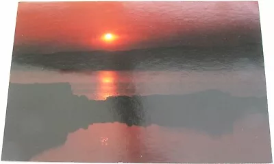 Sunset Over Mull From Easdale Island - RP Colour Postcard - Unposted • £3.10