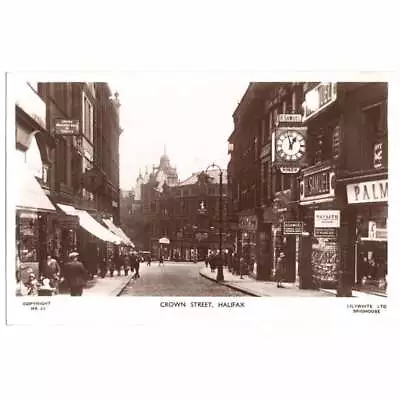 HALIFAX Yorkshire Crown Street RP Postcard Unused • £5.99