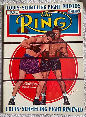 The Ring Boxing Magazine Sept. 1938 Joe Louis-Max Schmeling Fight Vintage Old • $9.99