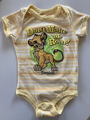 Disney Parks Baby Lion King Simba Romper Bodysuit Size 6 Months • $18.50