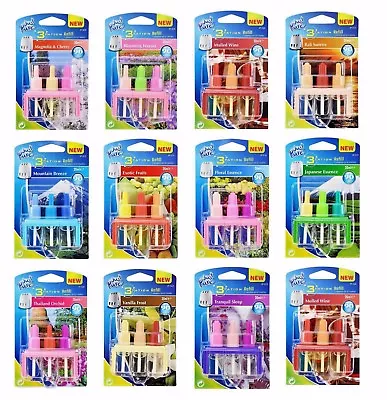 £12.95 • Buy 5 X PLUG IN 3VOLUTION REFILLS FOR AMBI PUR MACHINE REFILLS AIR FRESHENER REFILLS