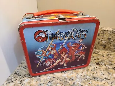 1985 Aladdin Thundercats Metal Tin Plastic  Lunch Box Only Vintage Lunchbox FS • $60