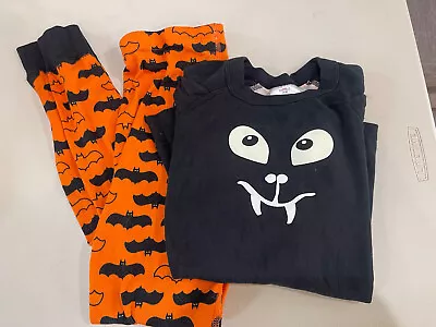 Hanna Andersson Organic Cotton Halloween Black Orange Pajama Sleepwear Set • $24