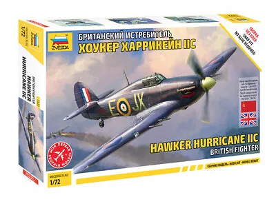 Zvezda 7322 - 1/72 British Fighter Hawker Hurricane Iic - New • £10.50