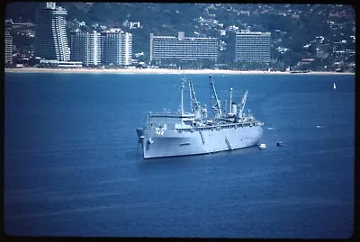 Original Ship / Boat Slide - USS Shenandoah AD44 Acapulco Mexico 11-15-1983 • $4.97