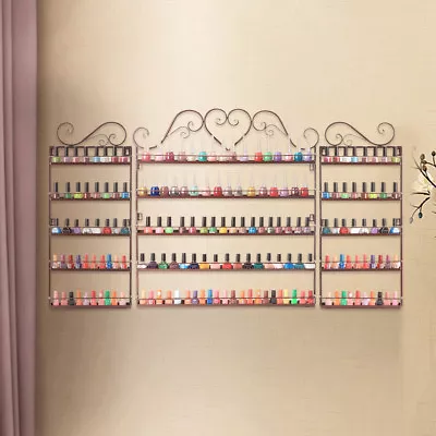 Big Metal Nail Polish Display Organizer Wall Hang Rack Holder Over 200 Bottles  • $22.55