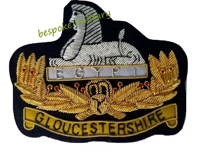 The Gloucestershire Regiment Deluxe Blazer Badge Handmade Bullion And Wire Badge • £12.99