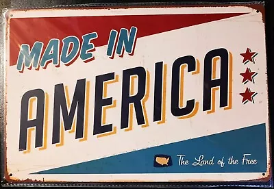 Made In America - 8  X 12  Metal Sign  010448 • $10.99