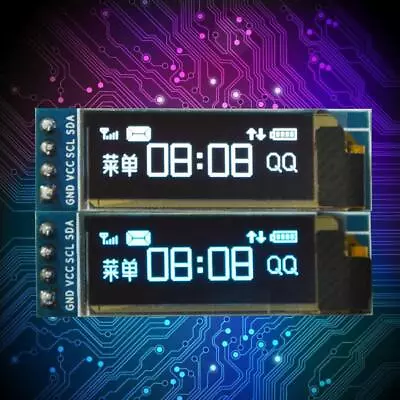 $3.41 • Buy NEW IC I2C 0.91inch 128x32 Blue OLED LCD Display Module 3.3 For PIC Z0Z9 5v A4Y0