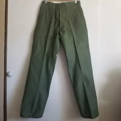 Vietnam Sateen Fatigue Trousers Pants 70s US Military OG 107 Medium • $90