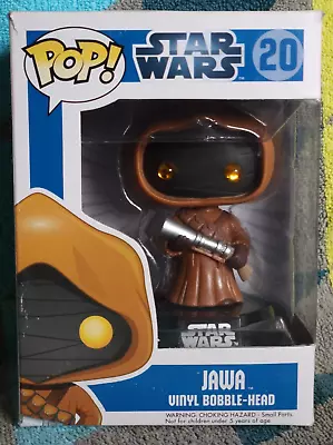 Jawa Pop 20 - Star Wars Blue Box Funko Pop! Vinyl 2012 - Vaulted + Protector • $74.60