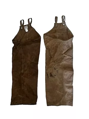 Vtg CC Filson Style 22 Hunting Chaps Pants Tin Cloth Waxed Cotton - Regular • $60