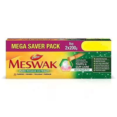 Meswak Toothpaste Tooth Decay Prevention Stain Removal Cavity Gum 2 X 200G • $27.31