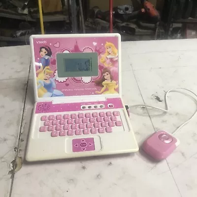 Vtech Disney Princess Fantasy Notebook Learning Laptop With Mouse￼ Works • $14.99