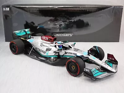 1/18 Minichamps 2022 F1 Mercedes-AMG W13E # 63 Russell First Win - Rare 1 Of 324 • $135