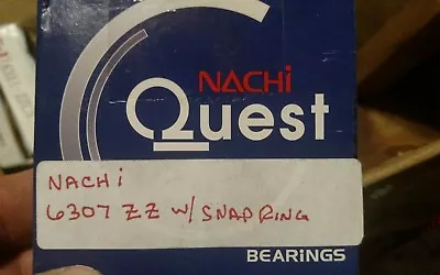 1- NIB NACHI 6307 ZZENR Bearing W/ Snap Ring • $52
