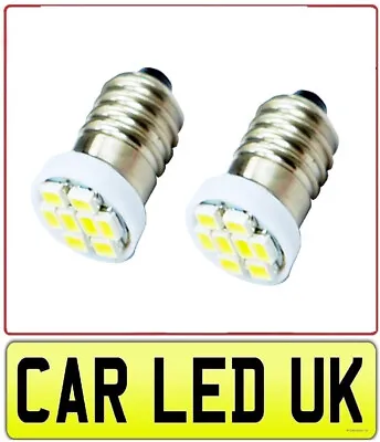 ✅ WHITE LED BULBS 6v 12v E10 EY10 Miniature Edison Screw ✅Torch Model Dolls Test • £2.99