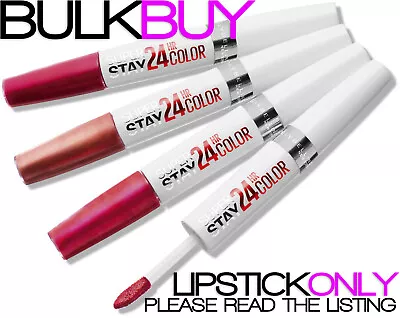 10x MAYBELLINE SUPERSTAY 24 HOUR LIPSTICK BULK BUY (LIPSTICK ONLY NO GLOSS/BALM) • £19.99