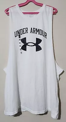 Under Armour Workout Bodybuilding Tank Heatgear White Brand New W/o Tags Sz XXL • $20