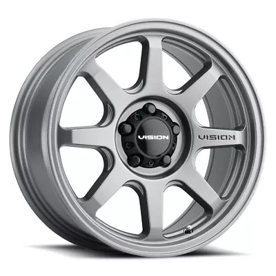 Vision Off-Road 351 Flow 17X8 +30 Satin Grey Wheel 5x114.3 5x4.5 (QTY 1) • $206