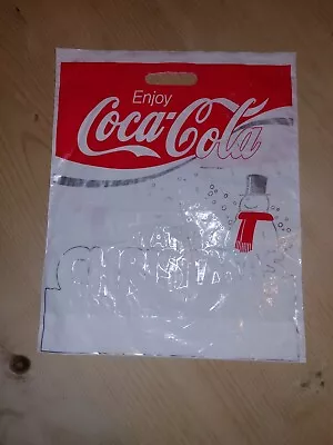 Vinrage Coca Cola Carrier Bag Christmas Theme • £4.20
