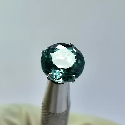 Natural BLUISH Green Montana Sapphire 4.80 Ct Round Cut Loose Gemstone CERTIFIED • $13.60