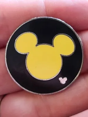 Walt Disney Hidden Mickey Blue & Yellow Circle Round Mickey Icon Pin!   • $1.99