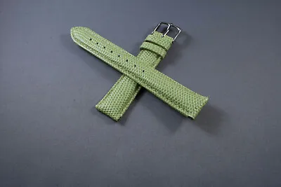 12mm 16mm 18mm 20mm Lizard Green Genuine Leather Wrist Watch Straps Bands • $13.25