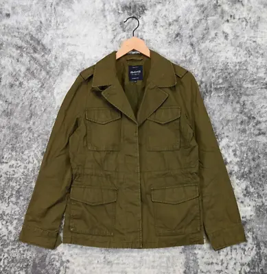 Madewell Jacket Womens Green Fatigue Cotton Military Cargo Size L Large • $39.99