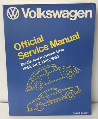 VW Volkswagen Beetle & Karmann Ghia Official Service Manual 1966 1967 1968 1969 • $35