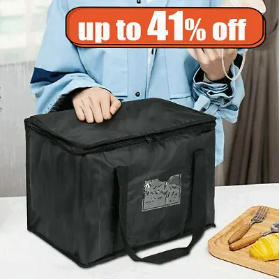 Large Food Delivery Insulated Bags Pizza Takeaway Thermal Warm Cold Bag Ruck Hot • £5.60