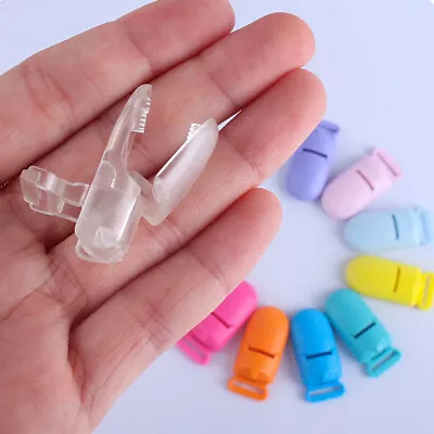 10Pcs/lot Baby Plastic Pacifier Clips Pacify Soother Holder For Baby Feeding • $3.99