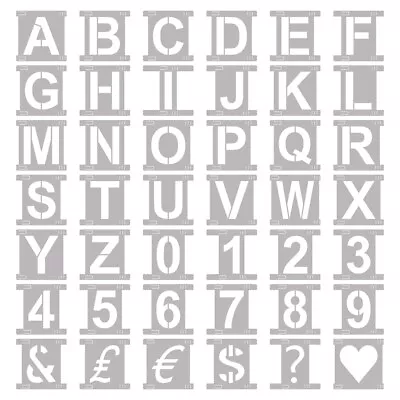 Reusable Large Alphabet Letter Numbers Stencils For Diy Art Wall Chalkboard Sign • $11.76