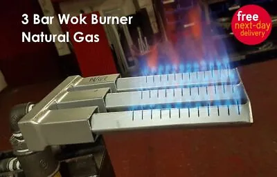 £68 • Buy 2 Bar & 3 Bar Chinese Wok Cooker Burner Commercial Range Natural Gas Heavy