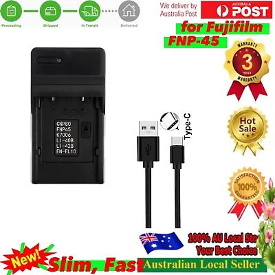 USB-C Led Battery Charger For Olympus Tough TG-310 TG-320 LS-20M VH-210 VH210 • $22.25