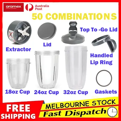 $44.99 • Buy Spare Parts Replacement For Nutribullet Nutri Bullet Extras Cups Blades Lids