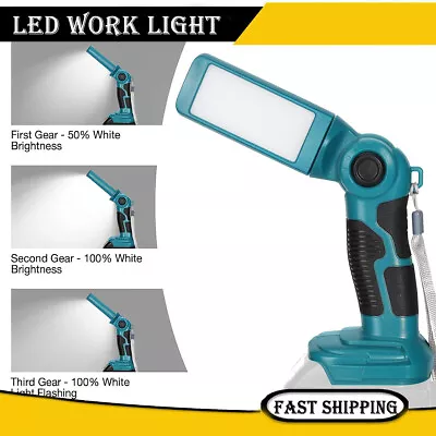 1000LM LED Work Light Flashlight For Makita 18V Jobsite Spotlight Handheld 12W • $24.99