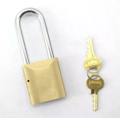 Master Lock Brass Padlock Pro Series 6840 Keyed Tough Under Fire 2 Keys • $28.99