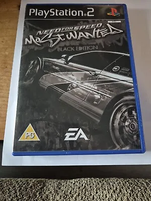 Need For Speed Most Wanted Black Edition PS2 Playstation 2 Video Game Tested  • £28