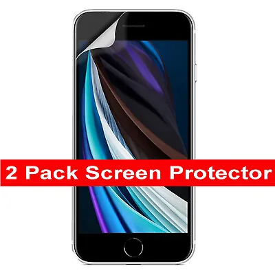 2 Pack Screen Protector Thin Film For IPhone 12 Pro Max 11 XR 8 7 6 SE 2020/2022 • £1.99