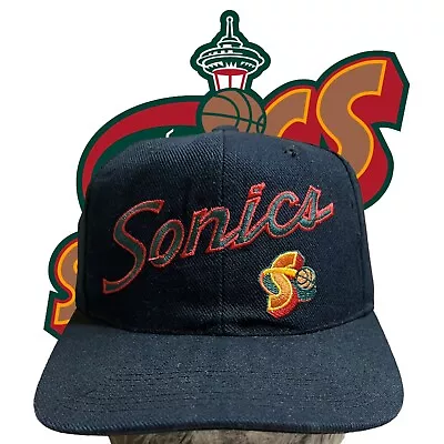 Seattle Sonics Sports Specialties Snapback Hat Vintage Supersonics • $175