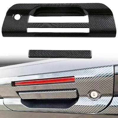 Carbon Fiber Rear Trunk Tailgate Handle Cover Trim For Ford Ranger 2023 2024  • $62.69