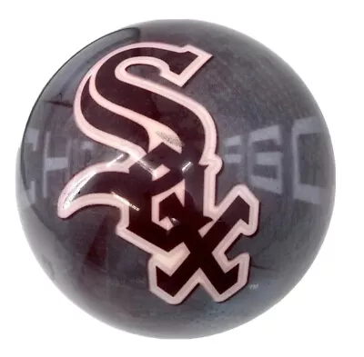 Brunswick MLB Chicago White Sox Bowling Ball Viz-A-Ball Drilled 14.9 LBS Vintage • $99.99